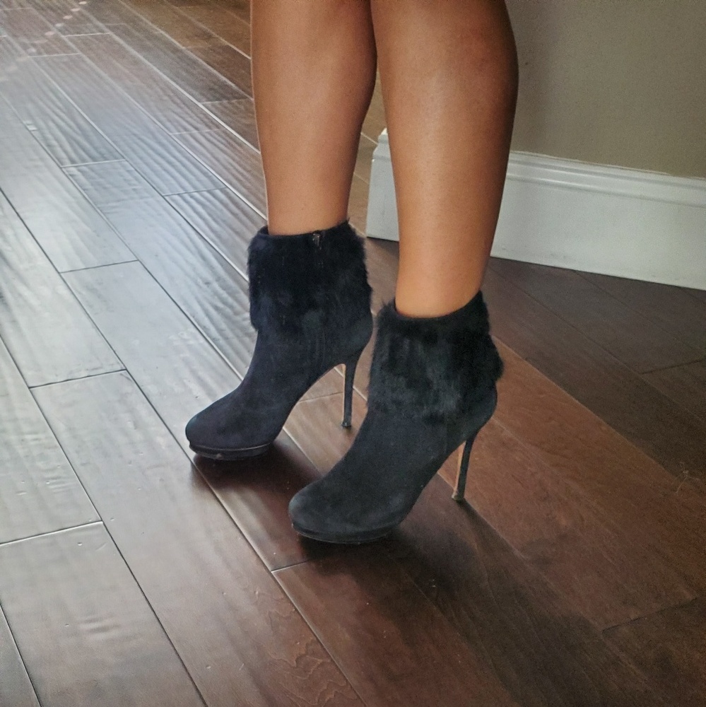 BCBG heel booties